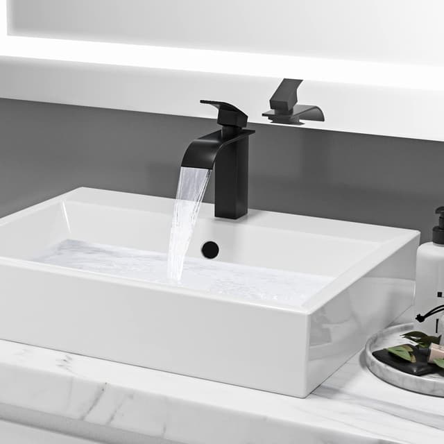 Thumbnail 4 de CECIPA Grifo Lavabo Cascada Negro - Elegante y Duradero