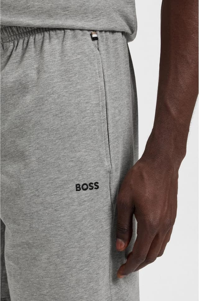 Detalle de BOSS Homme Mix&Match Short CW en coton stretch à logo brodé
