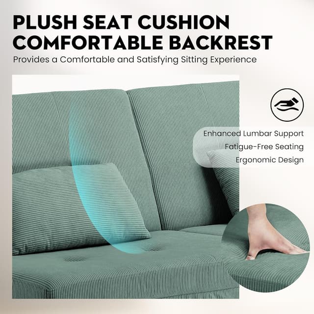 Thumbnail 3 de COMHOMA Sofá Cama Verde 3 plazas