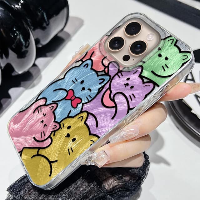 Detalle 2 de Tedyhulle iPhone 14 Pro Max Hülle mit Katze