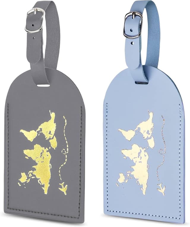 Imagen de flintronic Étiquettes de bagages 2 pièces cuir en OfertitasTOP