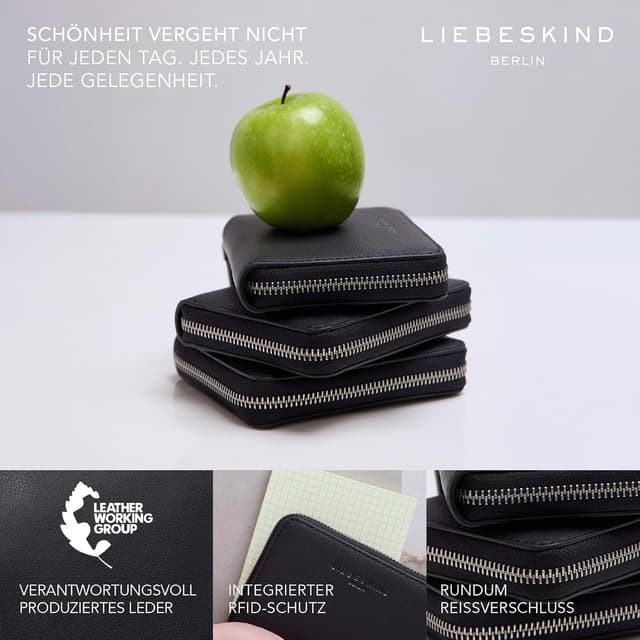 Detalle 2 de LIEBESKIND Berlin Geldbörse Conny Leder Viel Platz