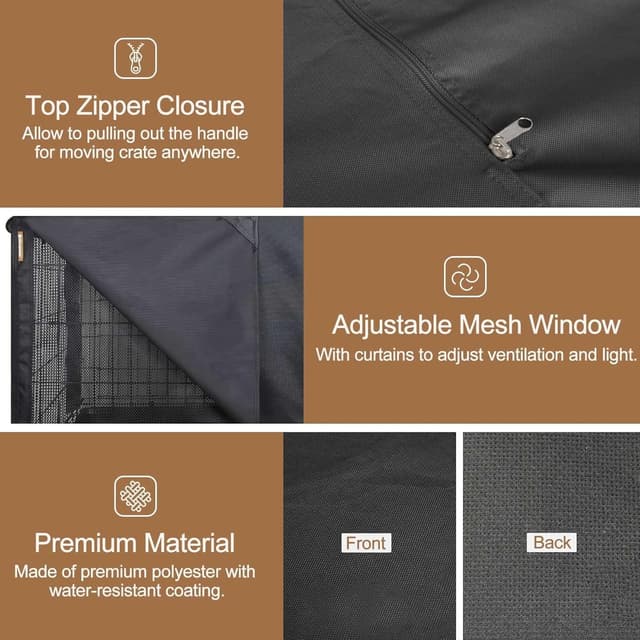 Thumbnail 4 de Dog Cage Cover 140.7x96.4x114.4cm