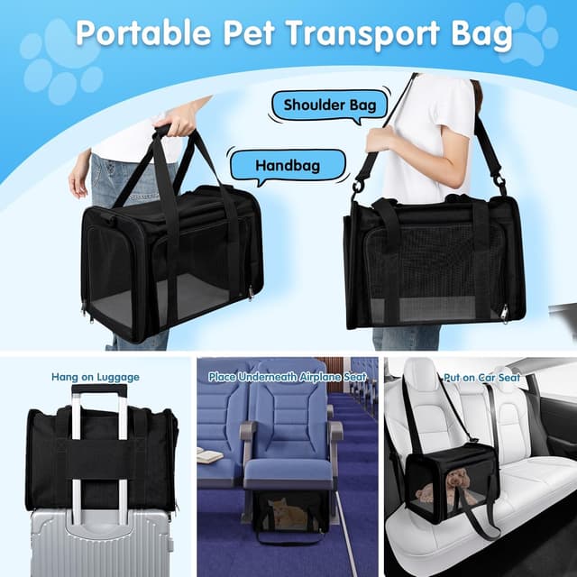 Thumbnail 4 de AiQInu Zaino trasportino pieghevole per cani e gatti 3–6 kg