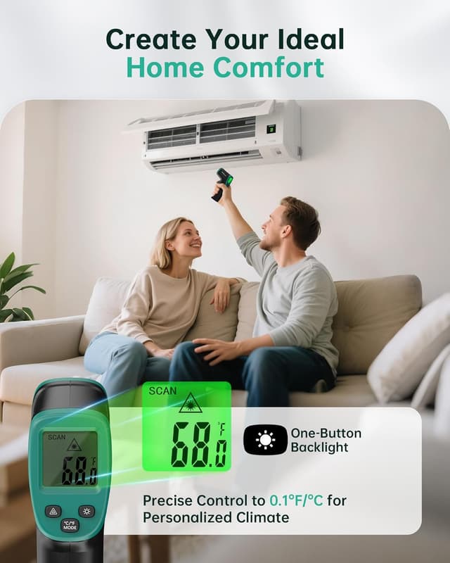 Thumbnail 3 de ERICKHILL Termometro a infrarossi -50°C–600°C 🌡