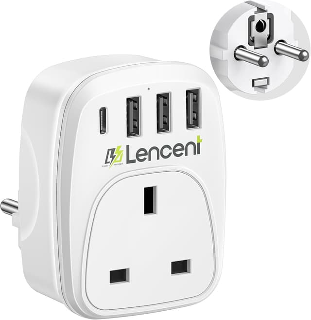 Imagen de LENCENT UK to European Plug Adapter en OfertitasTOP