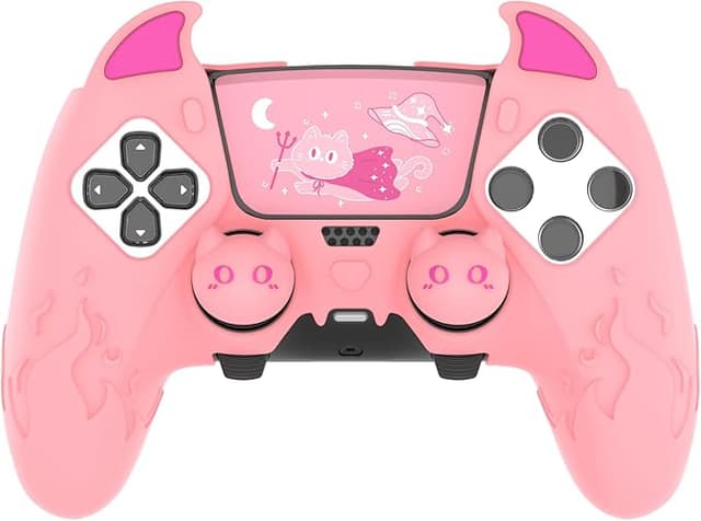 Imagen de PlayVital Funda de Silicona para PS5 Edge 🕹️ Rosa Kawaii en OfertitasTOP