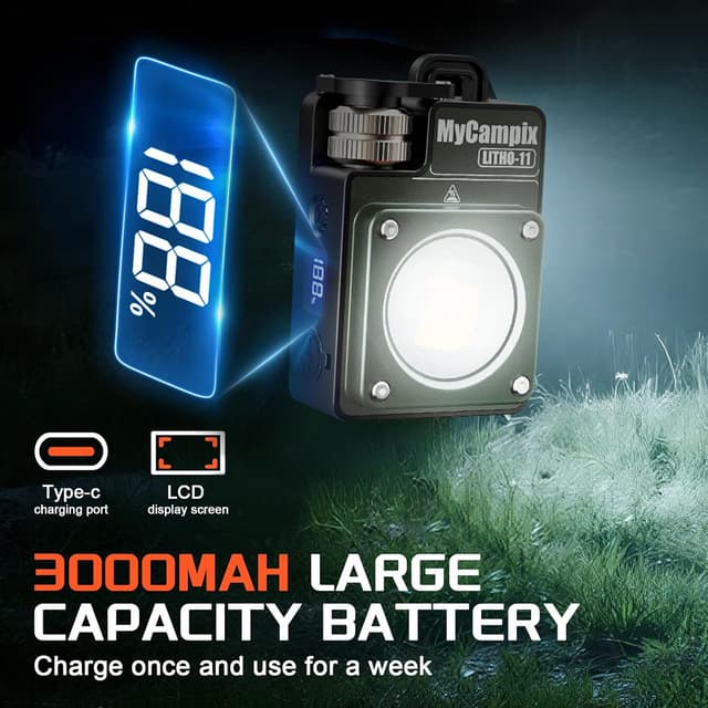 Thumbnail 2 de MyCompix Portable Camping Light 3500LM Lantern 🏕