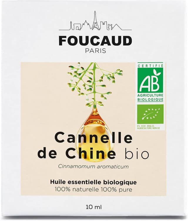 Detalle de Olio essenziale di Cannella cinese FOUCAUD ORGANIC (Cinnamomum cassia), chemotyped, 10 ml con roll-on