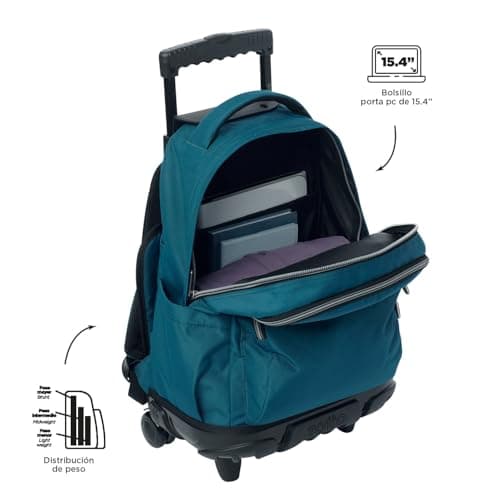 Detalle 2 de Totto Renglones Mochila escolar con ruedas 26,21 L