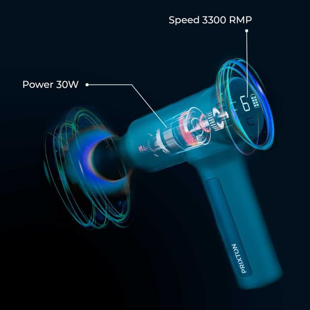 Thumbnail 2 de Prixton Massage Gun Fit Pistola de Masaje para Fitness con 6 cabezales