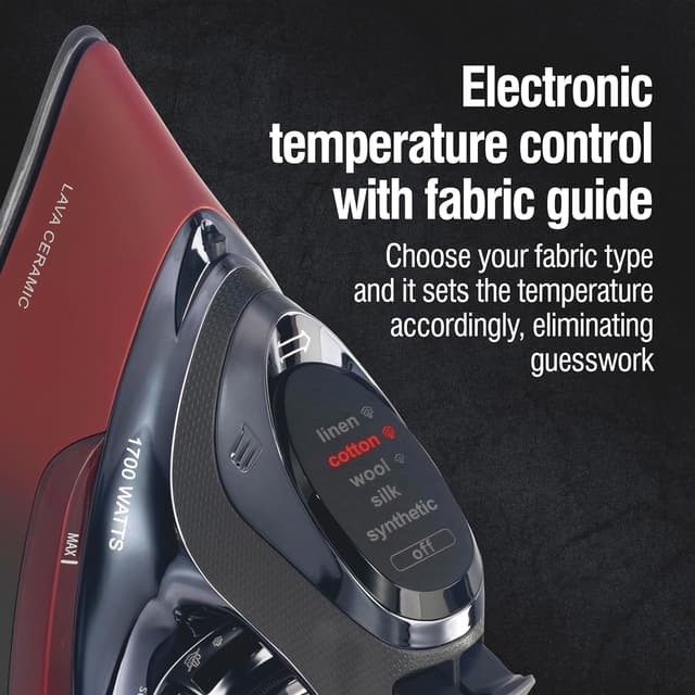 Detalle 1 de CHI Steam Iron 1700 Watts, Retractable Cord