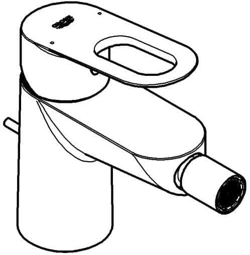 Detalle 2 de GROHE 23338000 miscelatore bidet monocomando