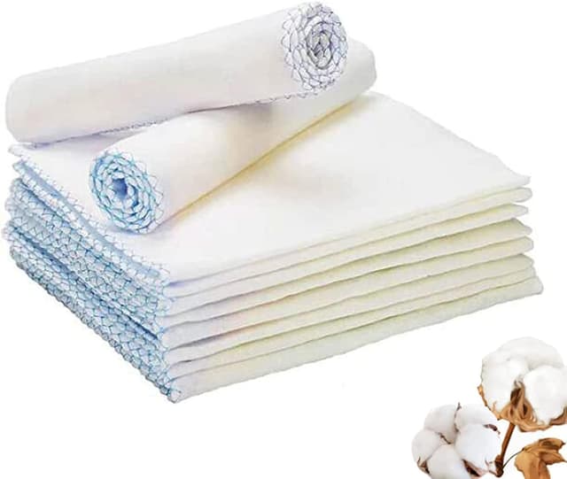 Detalle de Muslin face cloths 10 pieces, 30 x 30 cm