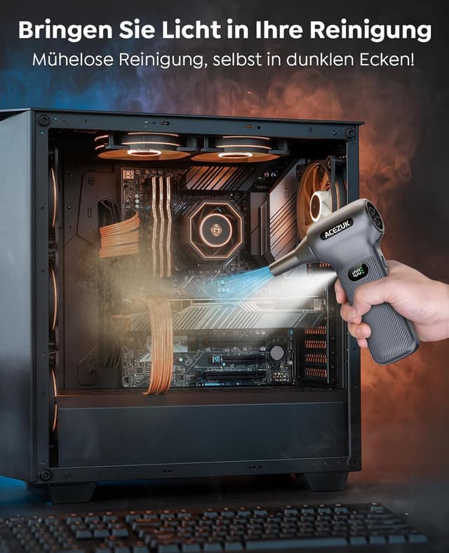 Thumbnail 5 de Elektrische Staubgebläse 12000mAh 35W für PC