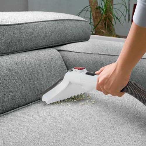 Detalle de Ufesa Eden 600: limpiador de tapicerías con agua 600W, doble depósito y succión para líquidos y sólidos