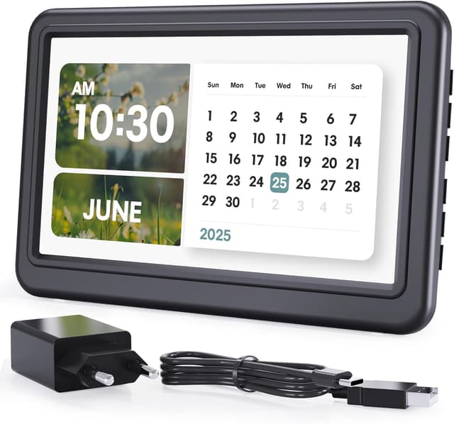 Detalle de ROCAM Horloge Numérique 7" pour seniors