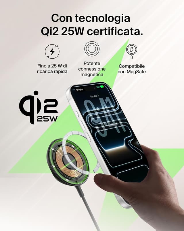 Thumbnail 1 de Belkin UltraCharge Caricatore Magnetico Qi2 25 W