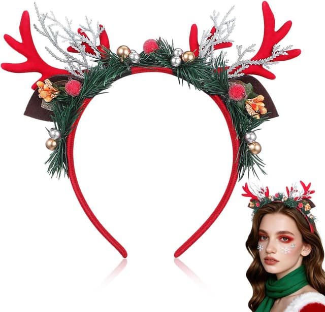 Imagen de Healifty Reindeer Antlers Headband for Christmas en OfertitasTOP