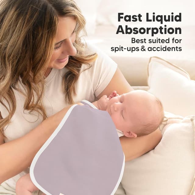 Thumbnail 5 de Organic Burp Cloths 5-Pack