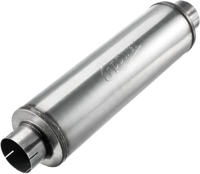 Detalle de Upower 4" Inlet Diesel Exhaust Muffler (Straight-Through Stainless Steel) XS2772