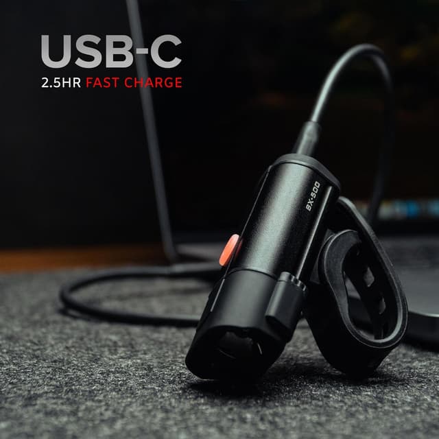 Detalle de NP NIGHT PROVISION Bike Lights Front & Back (540 Lumens) – USB-C Rechargeable Headlight & Taillight Set