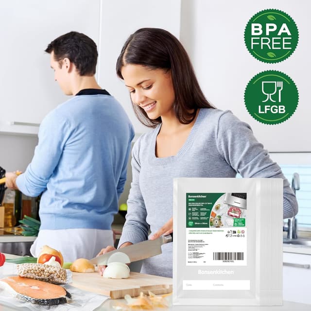 Thumbnail 6 de Bonsenkitchen Vakuumierbeutel 20x30 cm 200er Pack 🥩