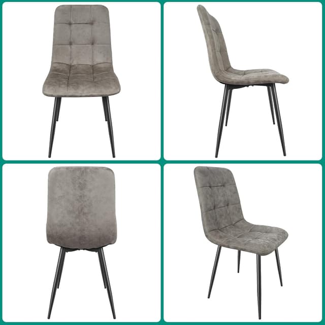 Thumbnail 6 de Set 4 sedie cucina JIJIAN tessuto tecnico