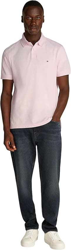 Detalle 2 de Tommy Hilfiger Polo Hombre Core 1985 Rosa 😊 L
