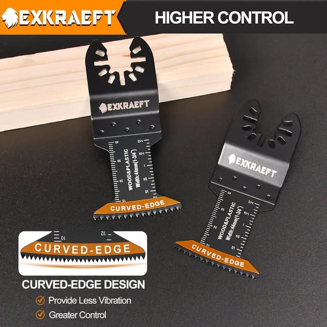 Detalle de EXKRAEFT multi tool blades 50 pack