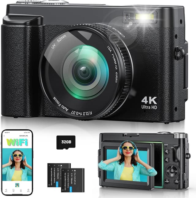 Detalle de Generic 4K 64MP Vlogging Camera 32GB