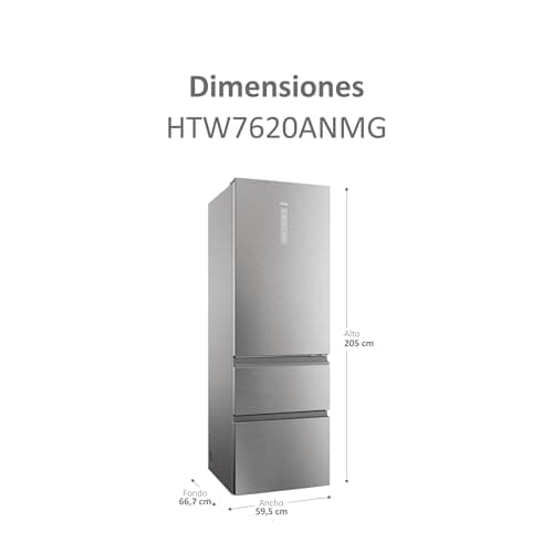 Detalle 2 de Haier 3D 60 Series 7 Pro HTW7620ANMG Frigorífico