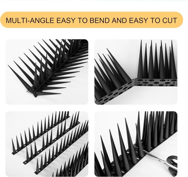 Detalle 2 de Anti pigeon bird spikes 10cm high