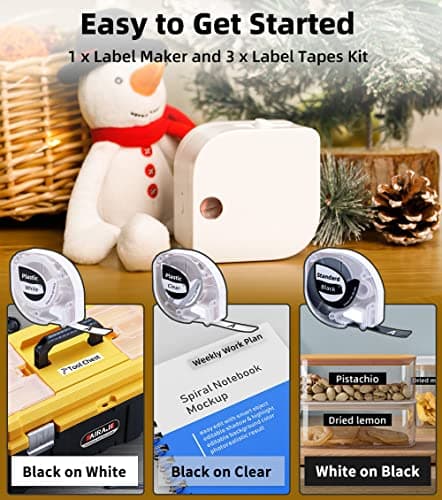 Detalle de Phomemo P12-Pro Étiqueteuse Bluetooth, 3 rubans, 📄