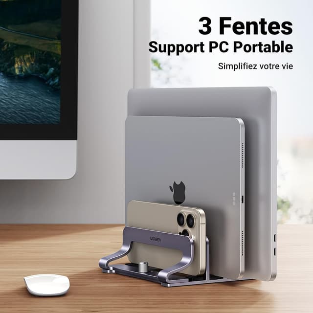 Detalle 2 de UGREEN 3 en 1 support vertical PC