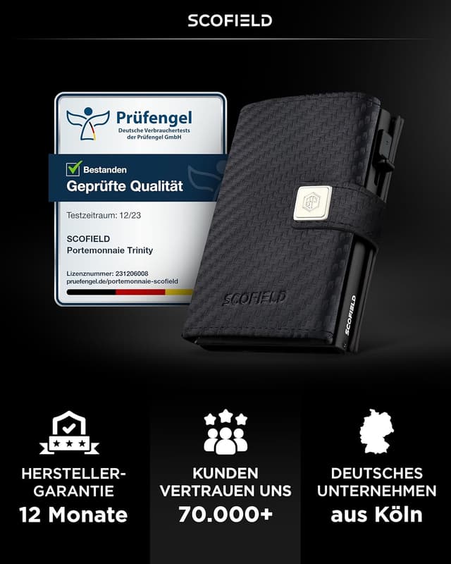 Thumbnail 5 de SF SCOFIELD Geldbörse Herren Slim Wallet RFID Schutz