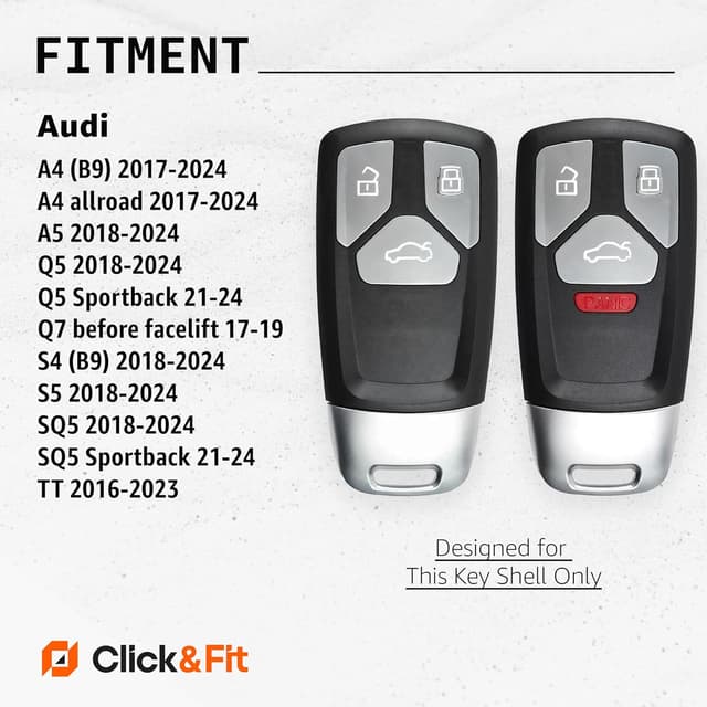 Thumbnail 1 de Audi 2x Click&Fit Silicone Key Cover