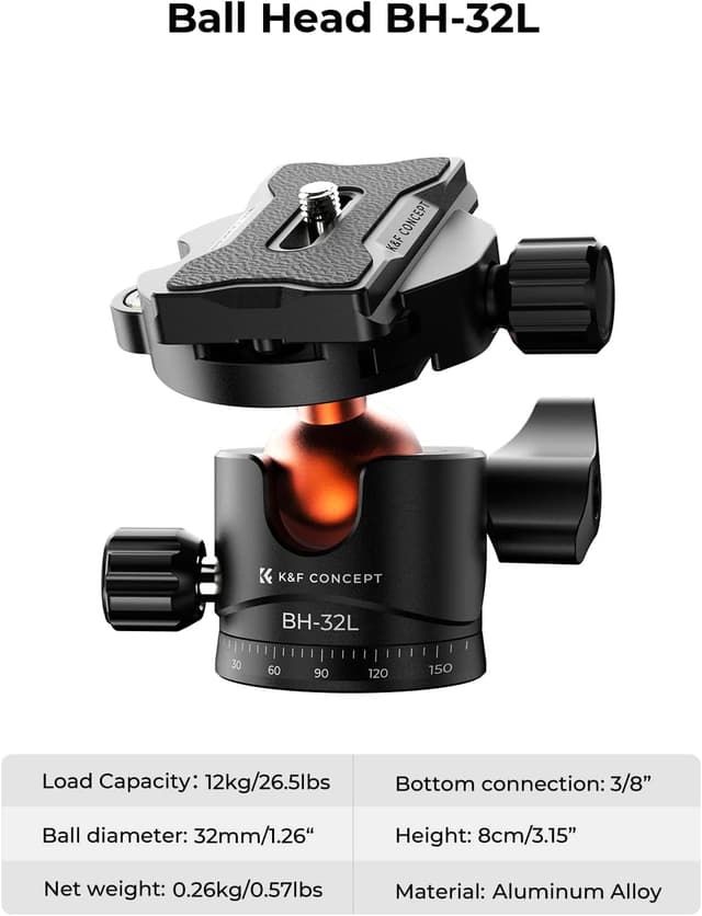 Detalle 1 de K&F CONCEPT Kamera Stativ 198 cm