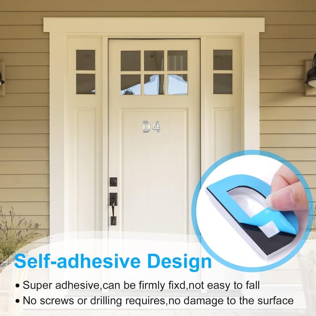 Detalle de Vicloon Plaque numéro maison 3D 7,5 cm