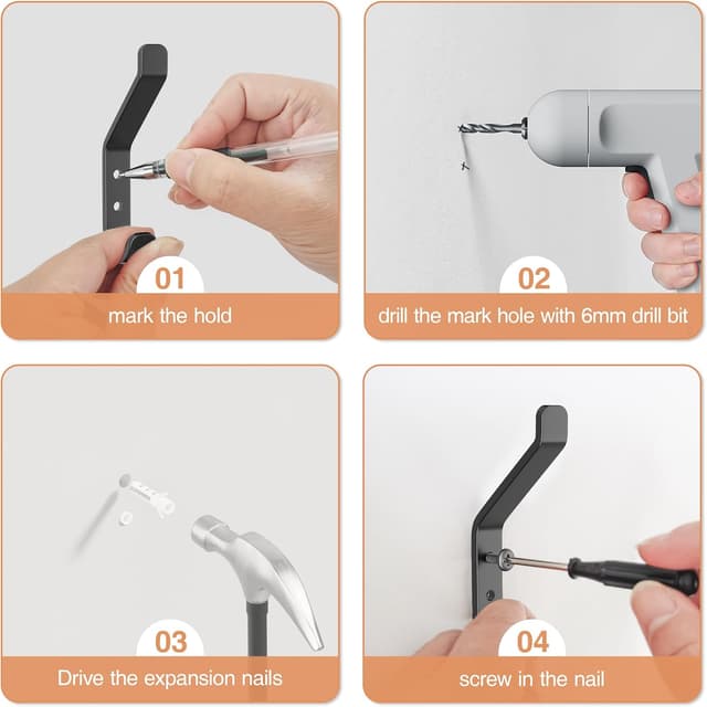 Thumbnail 5 de susswiff Wall Hooks 10kg metal coat hanger for door 🪝