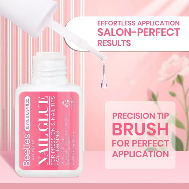 Detalle de Beetles 10ML Super Strong Nail Glue (No-UV) for Press-Ons, Nail Tips & Acrylic Nails