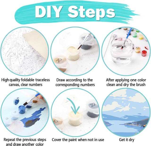 Thumbnail 5 de vooiceofco Kit Pintura por Números Sendero Costero 40x50cm 🎨