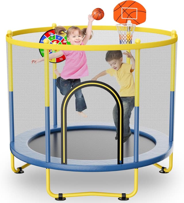 Imagen de 6FT Indoor Trampoline for Kids Ages 1-8 en OfertitasTOP