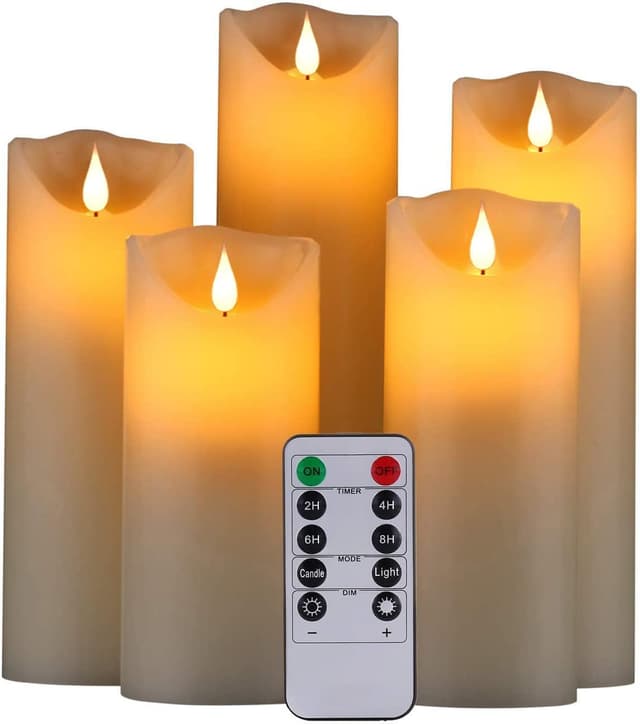 Detalle de HANZIM LED Candles 5–9in Set of 5