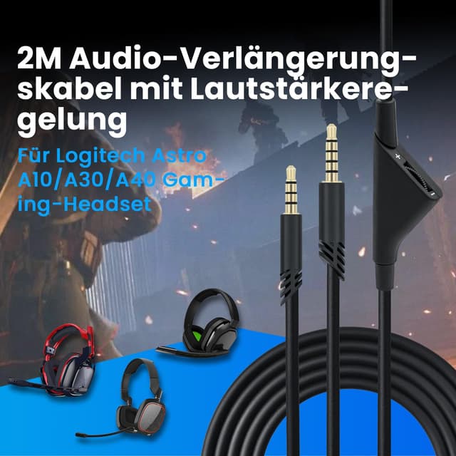 Detalle 2 de Tolesum A10 A40 Ersatzkabel 2 m für Aux