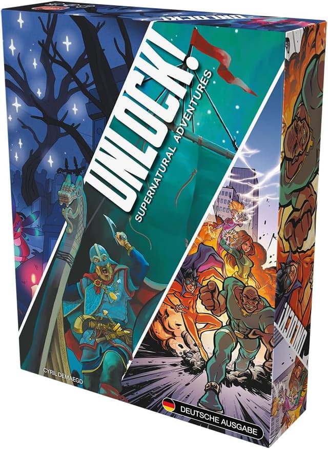 Detalle 1 de Space Cowboys – Unlock! (SCUNL12DE) Jeu coopératif multicolore, version allemande