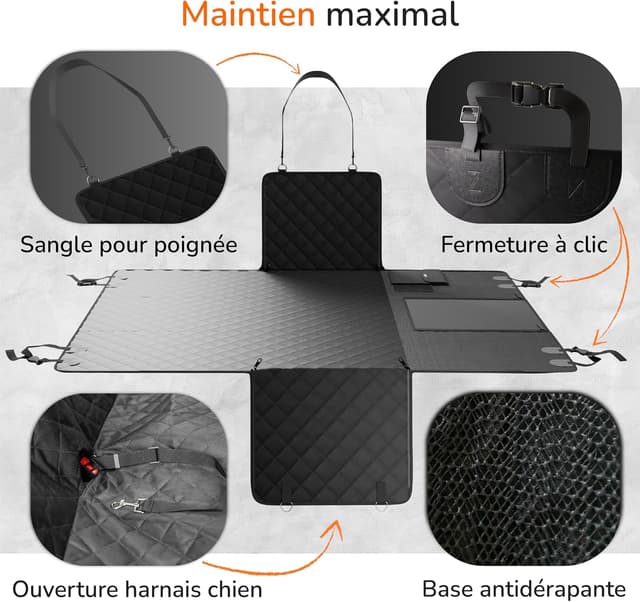 Detalle 2 de upgrade4cars Protection Coffre Chien imperméable