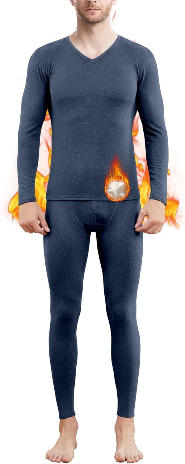 Thumbnail 6 de Boyzn Mens Fleece Lined Thermal Underwear Set (Long Sleeve Top & Long Johns)