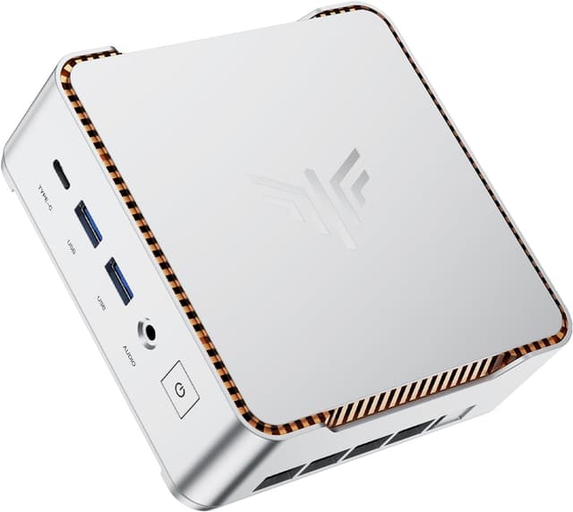 Detalle de NiPoGi Pinova P2 Mini PC W-11 Pro mit AMD Ryzen 4300U, 16 GB RAM und 512 GB SSD (Mini-Desktop mit Triple-Display)