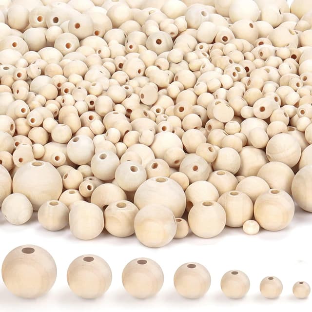 Imagen de BELLE VOUS Natural Wooden Craft Balls 1000 Pack 🎨 en OfertitasTOP